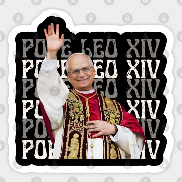 Pope-Leo-XIV Sticker by Creatifly Graphic Tees